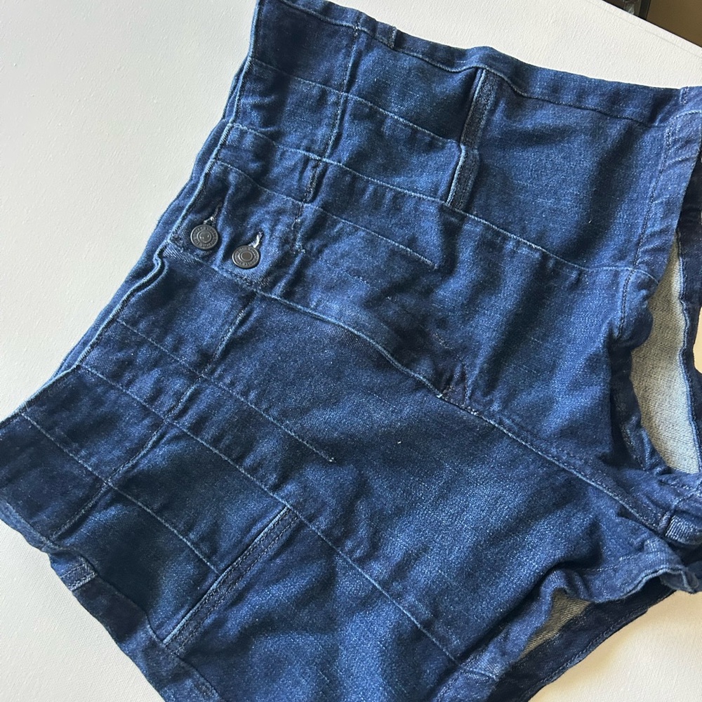 Free people high waisted denim shorts